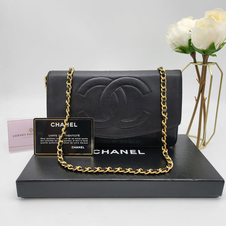 CHANEL LAMBSKIN TIMELESS CLUTCH