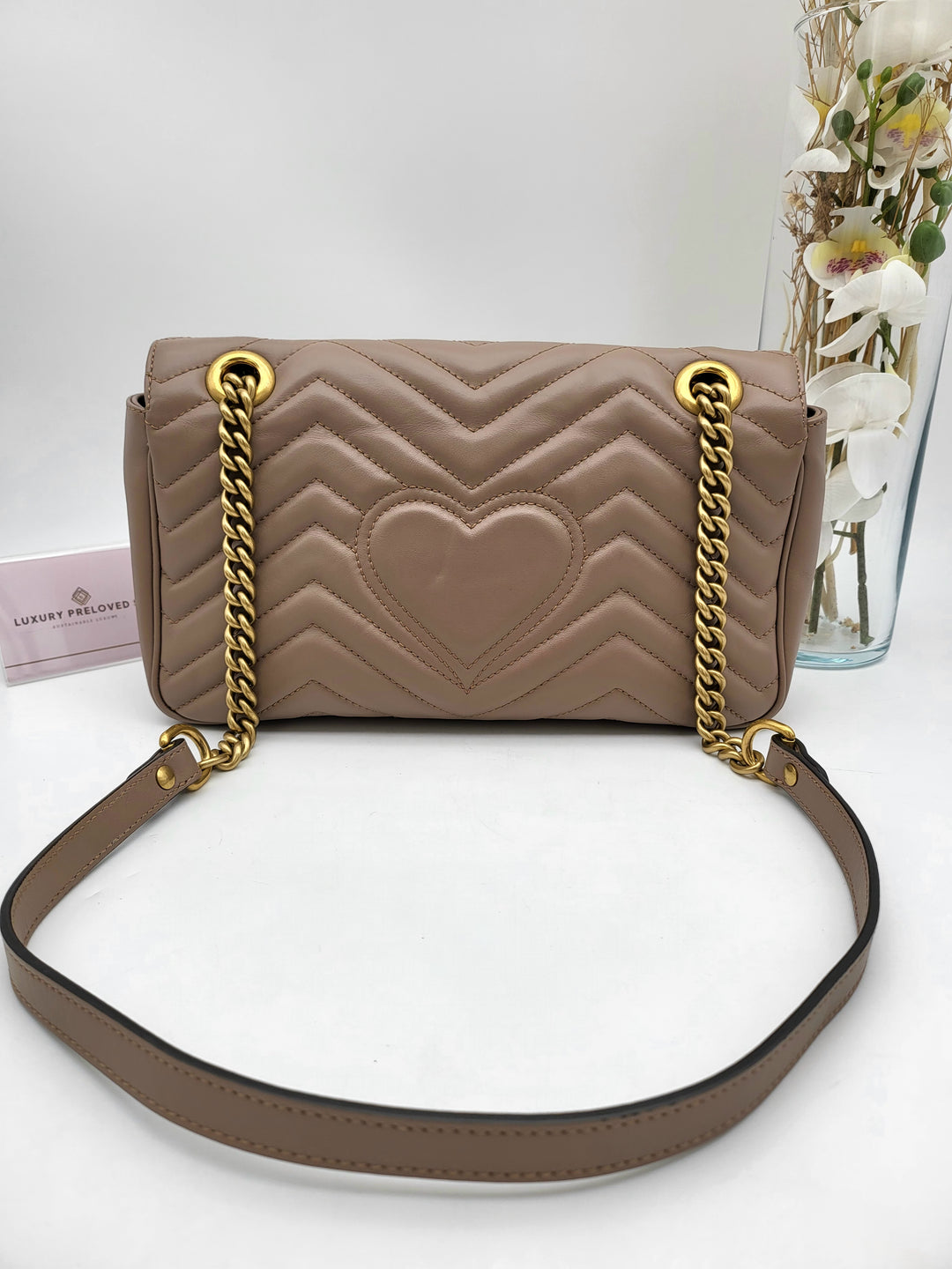 GUCCI MARMONT QUILTED GHW SHOULDER BAG