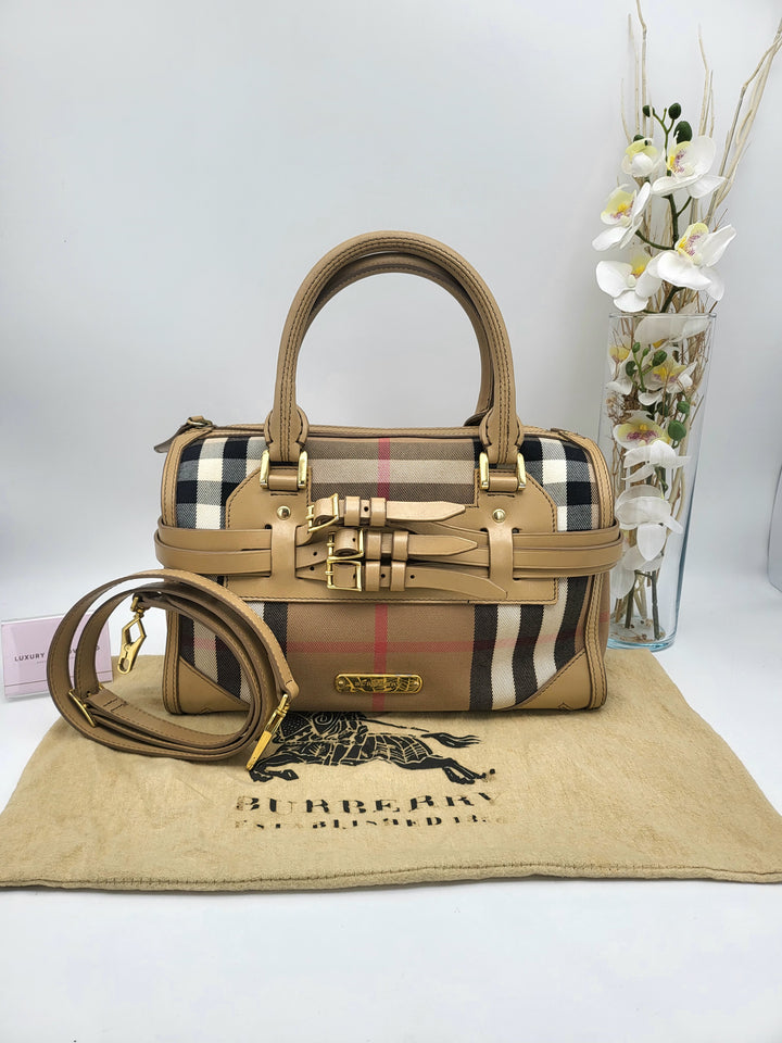 BURBERRY LONDON PVC BOSTON BAG
