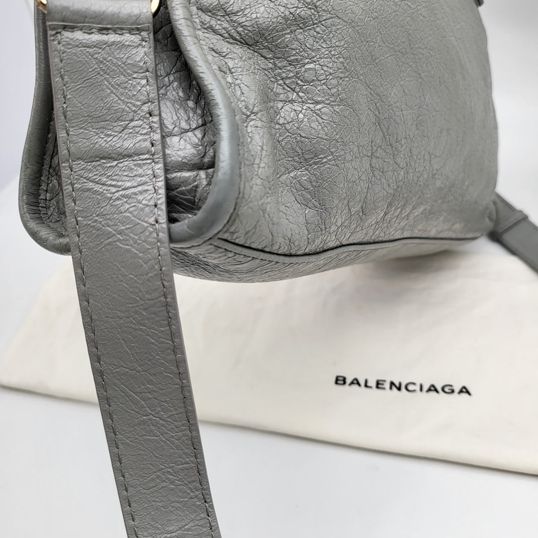 Balenciaga Agnue 12 gold hardware City Bag mini