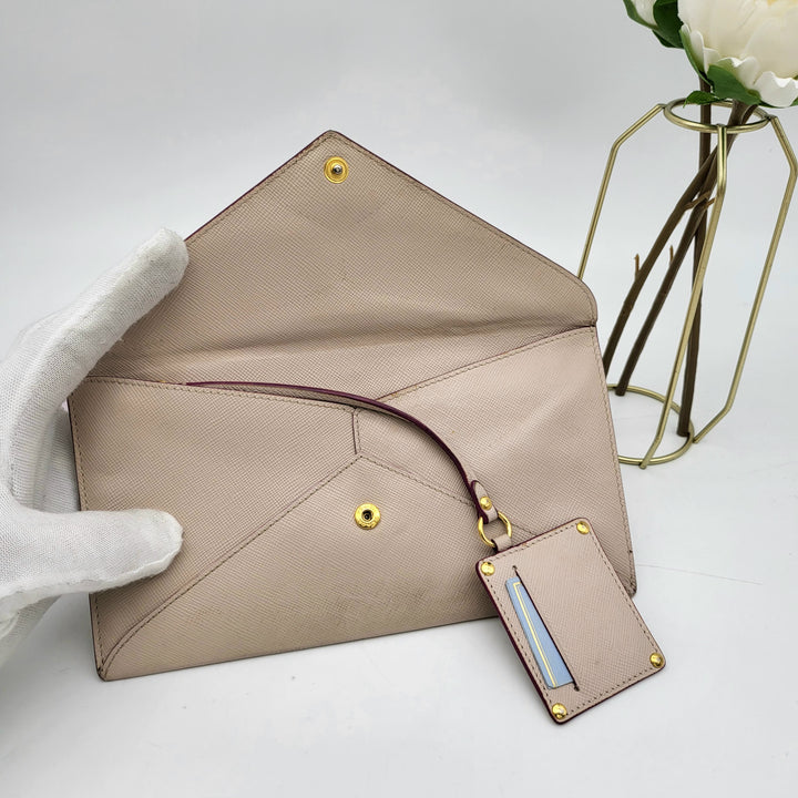 PRADA SAFFIANO ENVELOPE WALLET POUCH