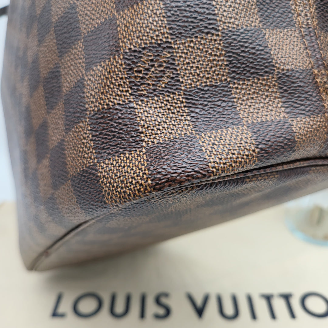 LOUIS VUITTON NEVERFULL MM DAMIER W/ POUCH