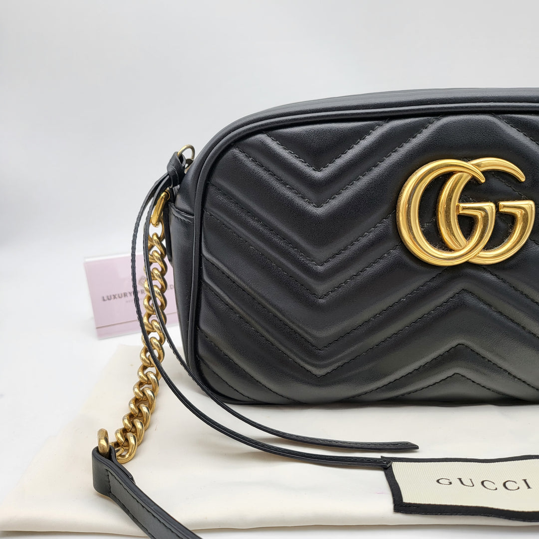 GUCCI MARMONT CAMERA QUILTED SMALL