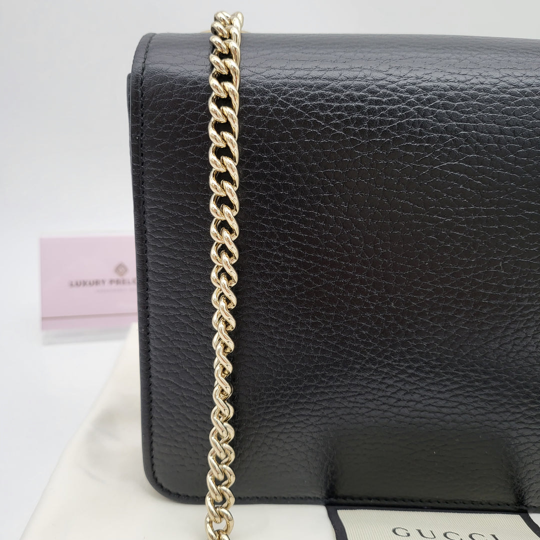 GUCCI CALFSKIN G INTERLOCKING SMALL