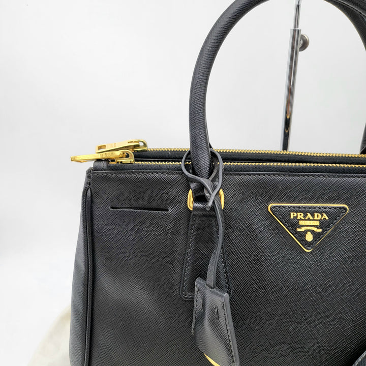 PRADA SAFFIANO DOUBLE ZIP