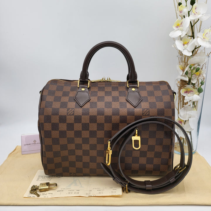 LOUIS VUITTON BANDOULIERE 30 DAMIER EBENE