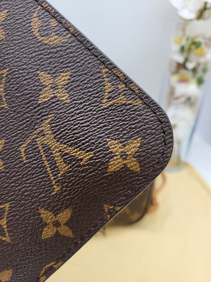 LOUIS VUITTON NEVERFULL MM MONOGR W/ POUCH ( RFID )