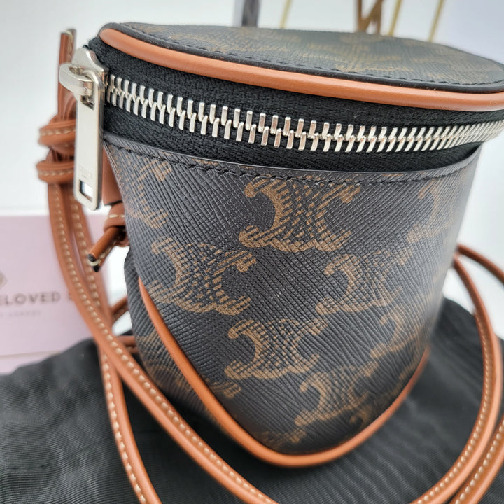 CELINE TRIOMPHE WALLET ON STRAP