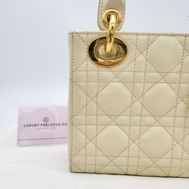 CHRISTIAN DIOR LADY DIOR MINI PATENT