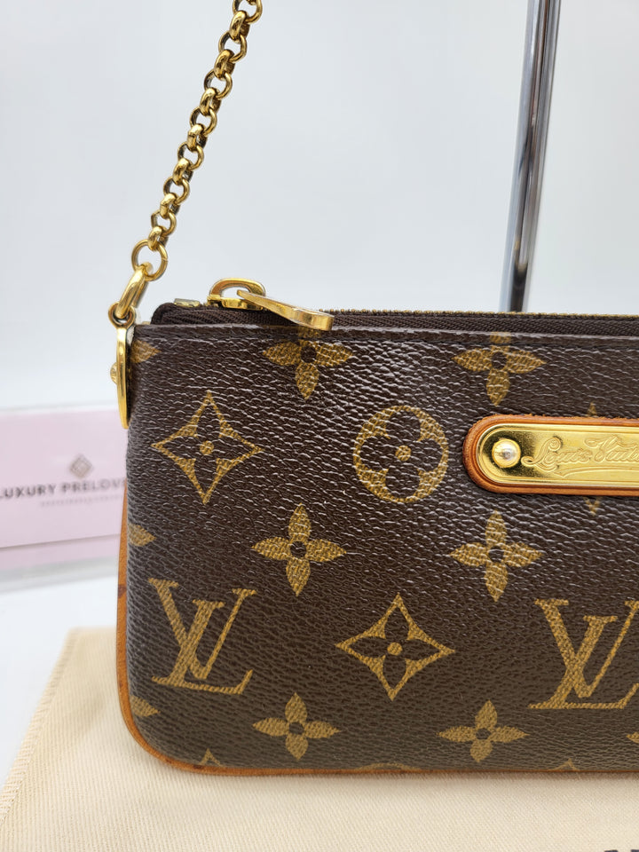 LOUIS VUITTON MILLA MM POCHETTE MONOGRAM