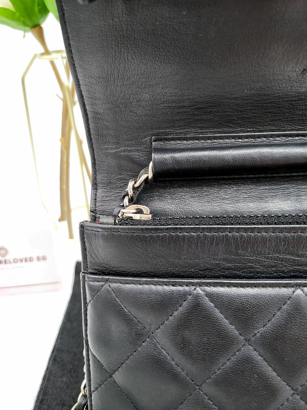 CHANEL WALLET ON CHAIN LAMBSKIN