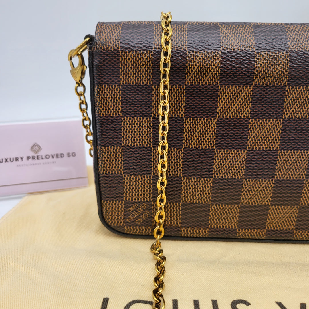 LOUIS VUITTON FELICIE DAMIER EBENE