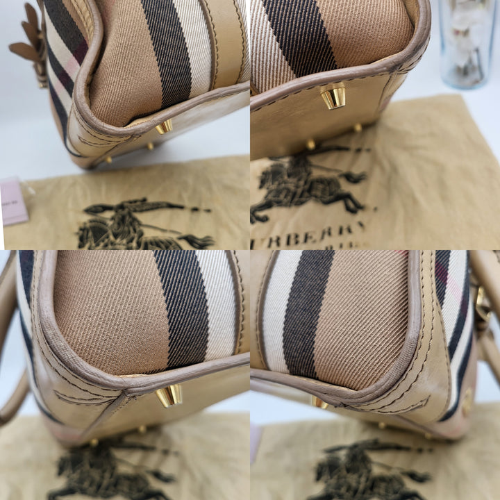 BURBERRY LONDON PVC BOSTON BAG