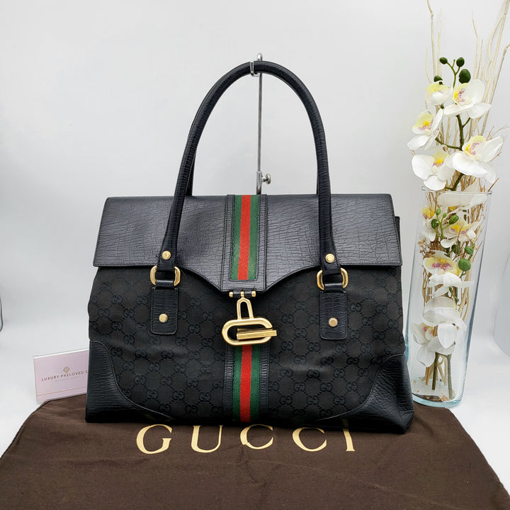 GUCCI OPHIDIA CANVAS SHOULDER BAG