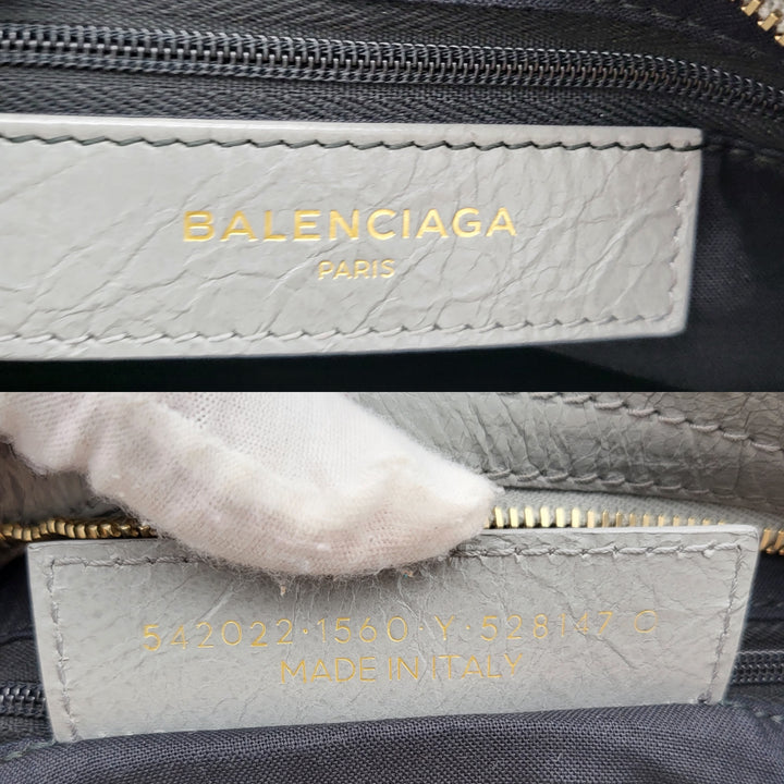 Balenciaga Agnue 12 gold hardware City Bag mini