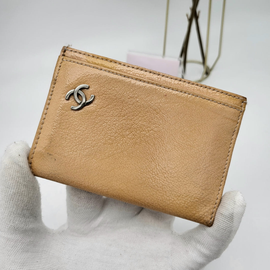 CHANEL VINTAGE  PATENT CASE/CARDCASE