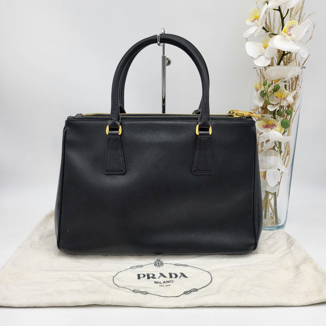 PRADA SAFFIANO DOUBLE ZIP