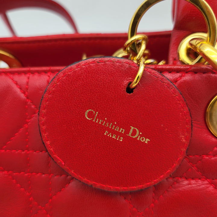 CHRISTIAN DIOR LADY DIOR MEDIUM LAMBSKIN