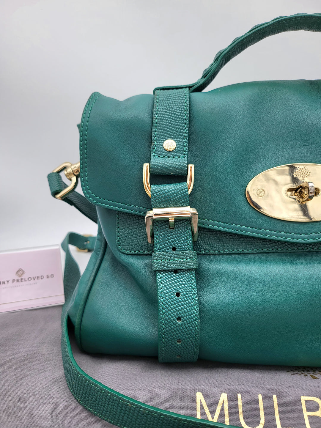 MULBERRY MEDIUM ALEXA EMERALD