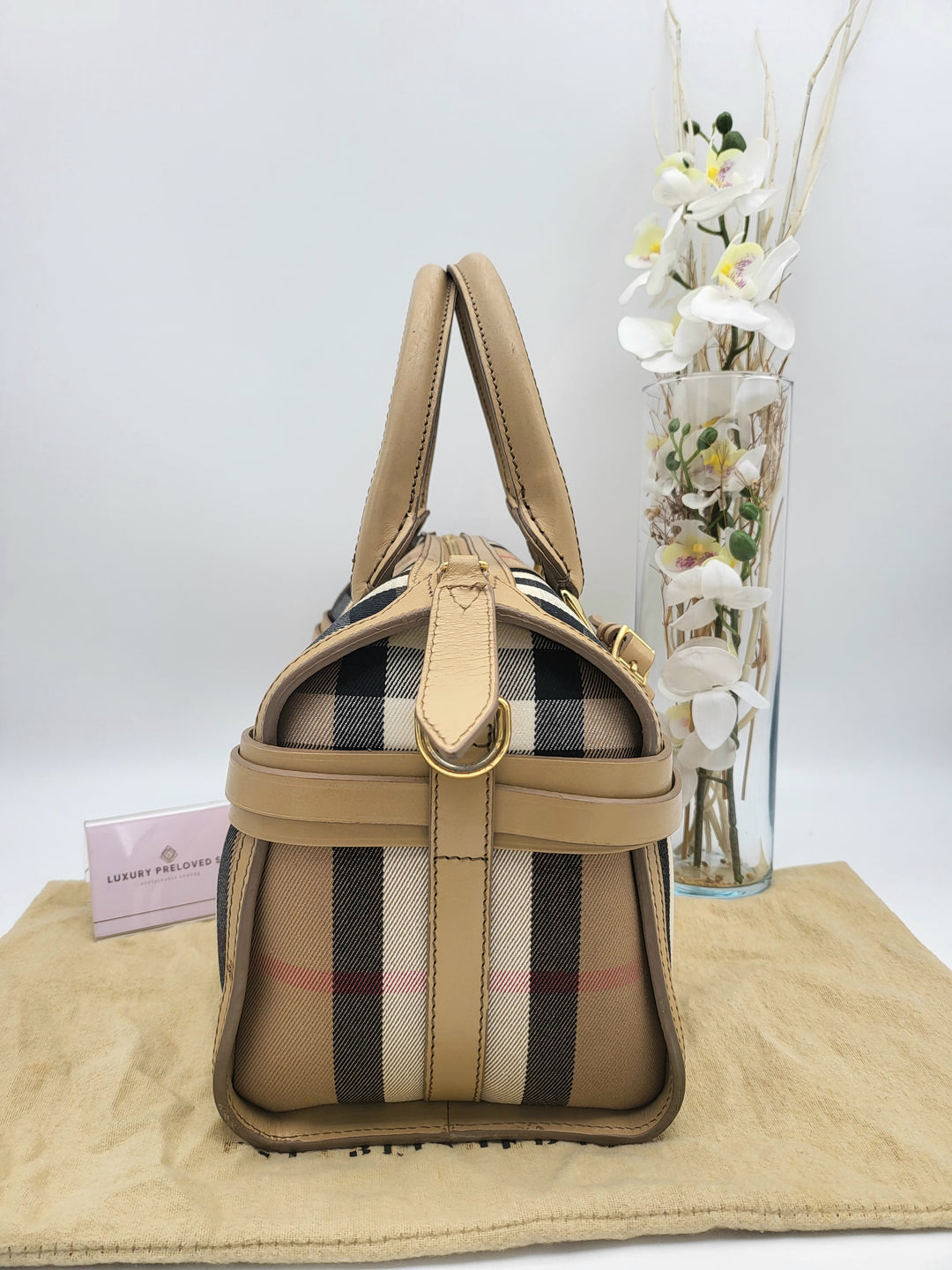 BURBERRY LONDON PVC BOSTON BAG