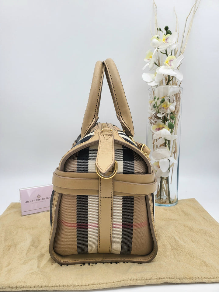 BURBERRY LONDON PVC BOSTON BAG