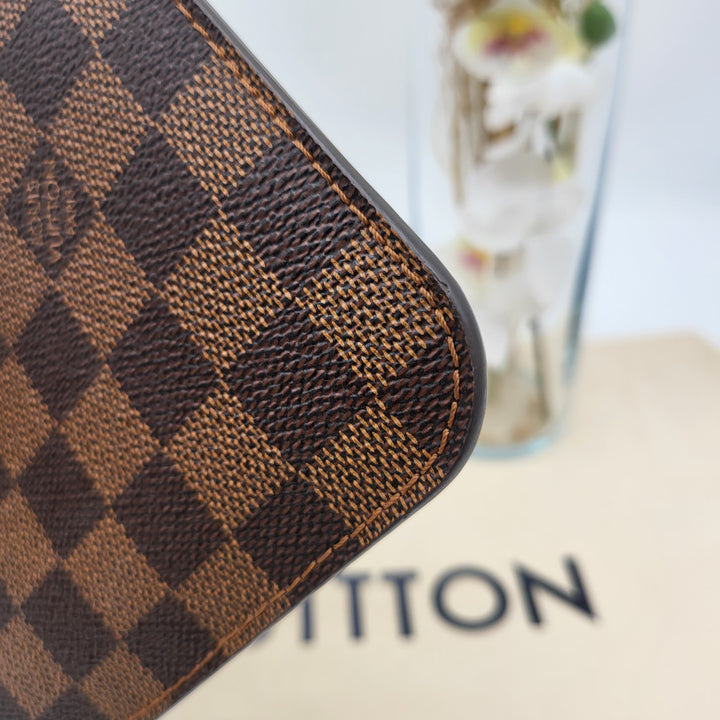 LOUIS VUITTON NEVERFULL MM DAMIER W/ POUCH