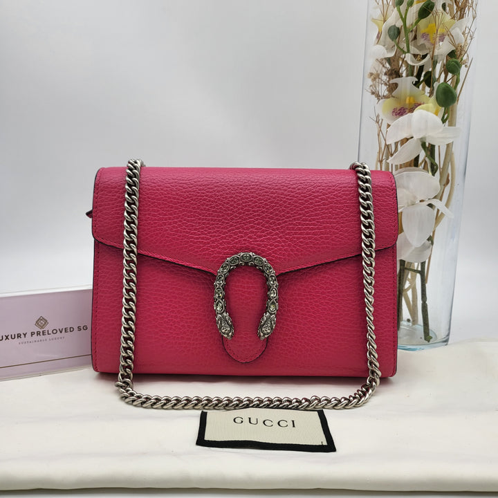 GUCCI DIONYSUS TEXTURED CALF SKIN CRYSTAL WOC