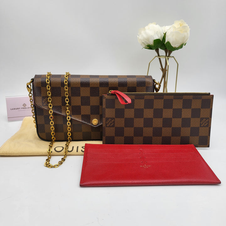 LOUIS VUITTON FELICIE DAMIER EBENE