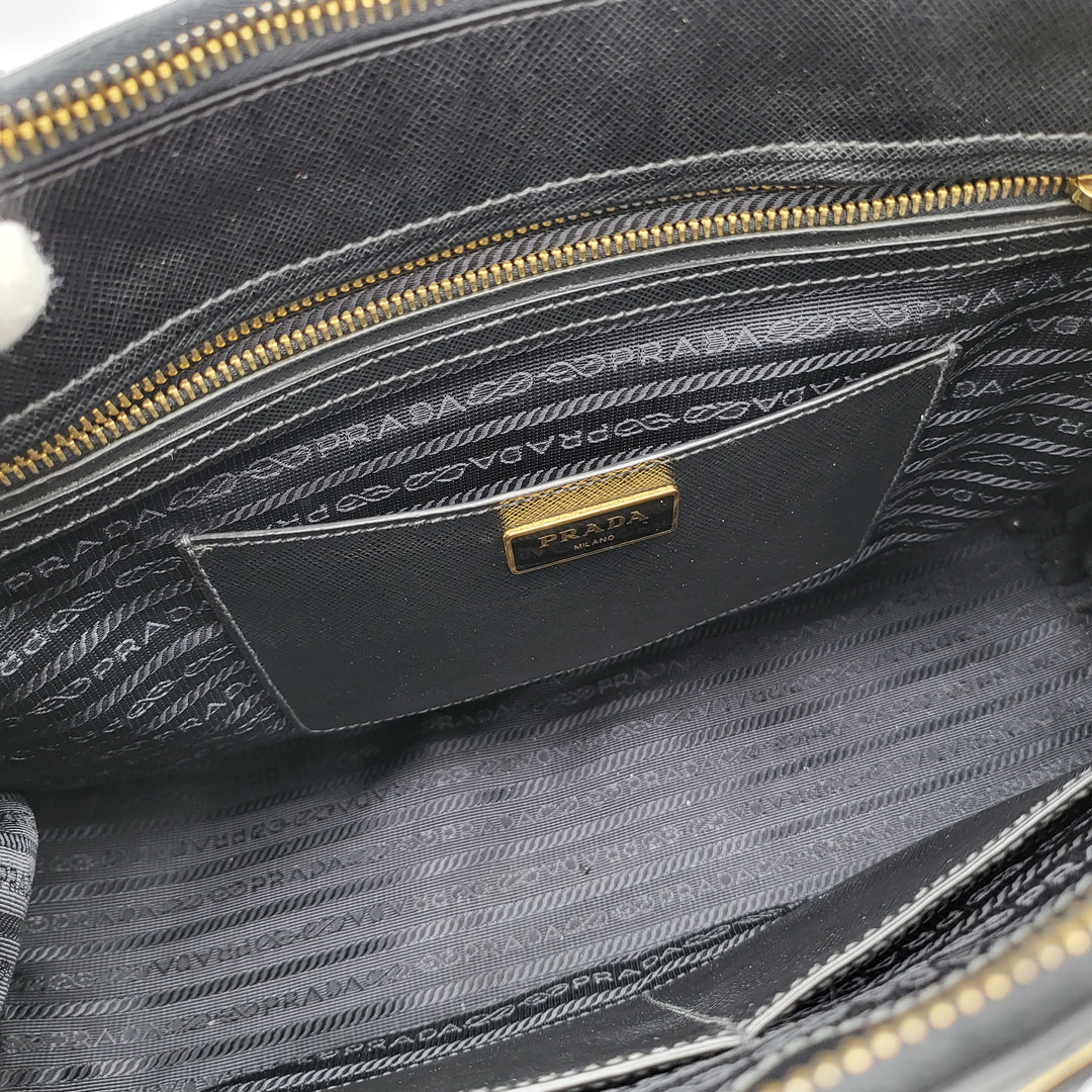 PRADA SAFFIANO DOUBLE ZIP