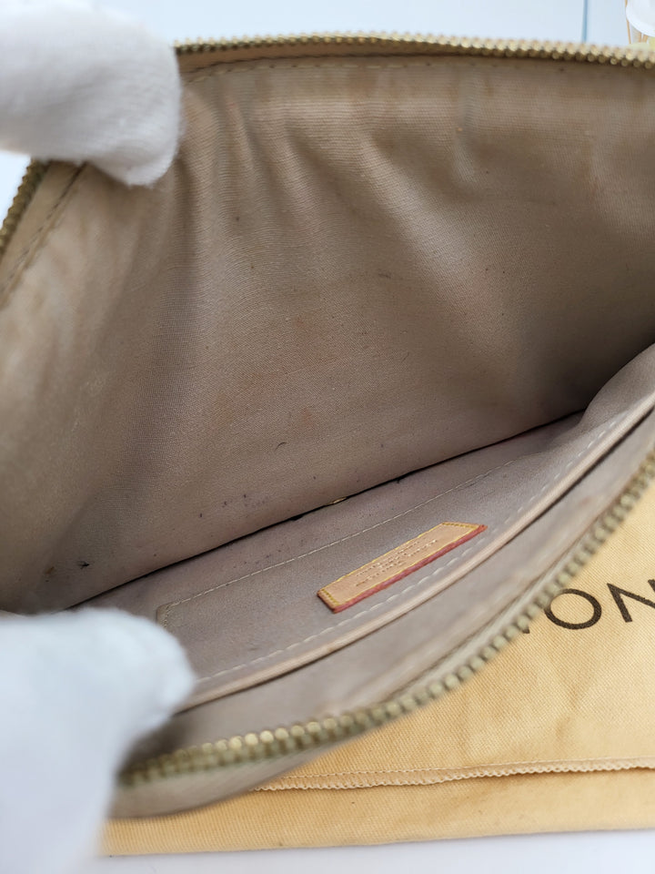 LOUIS VUITTON MONOGRAM MIRIOR INVENTEUR POCHETTE PLAT DORE GOLD