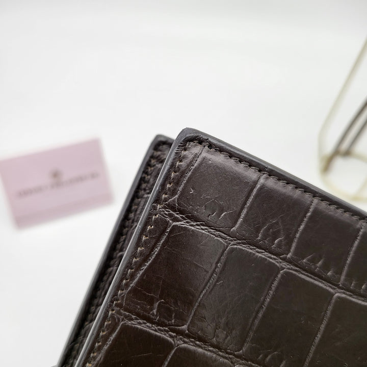 YVES SAINT LAURENT CROC ENVELOPE WOC