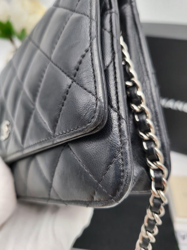 CHANEL WALLET ON CHAIN LAMBSKIN