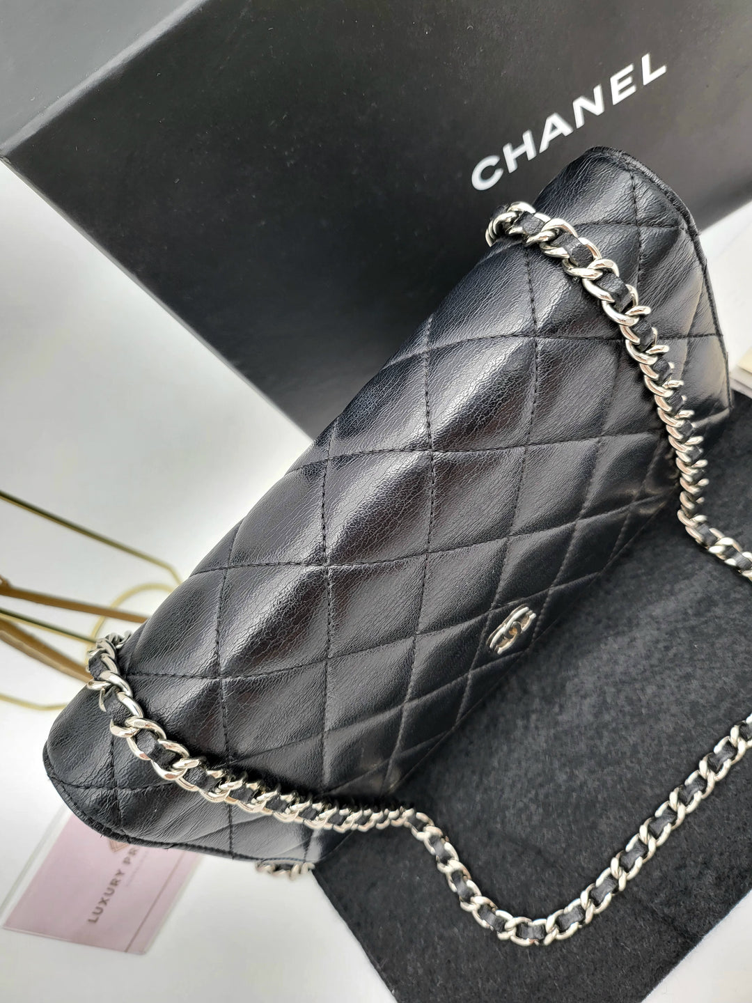 CHANEL WALLET ON CHAIN LAMBSKIN