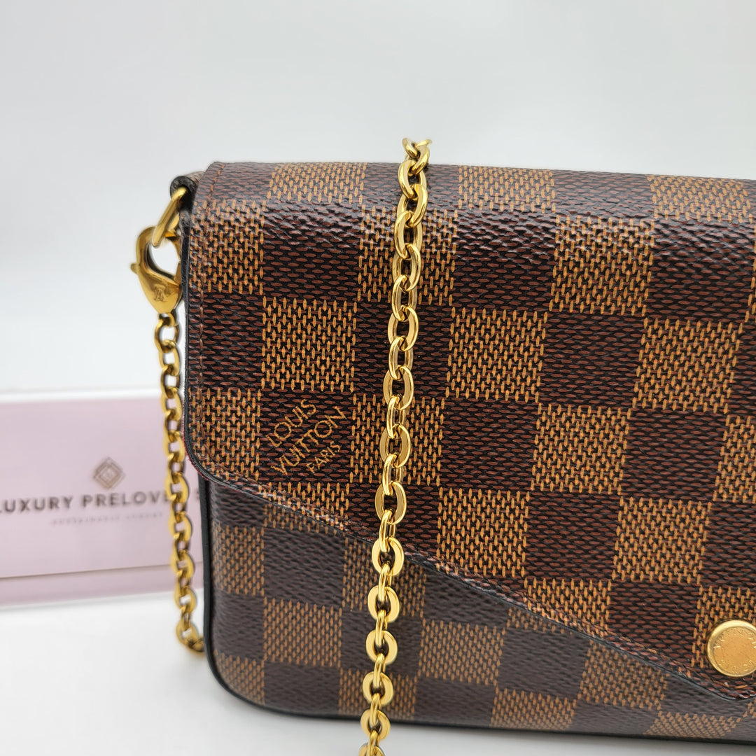 LOUIS VUITTON FELICIE DAMIER EBENE