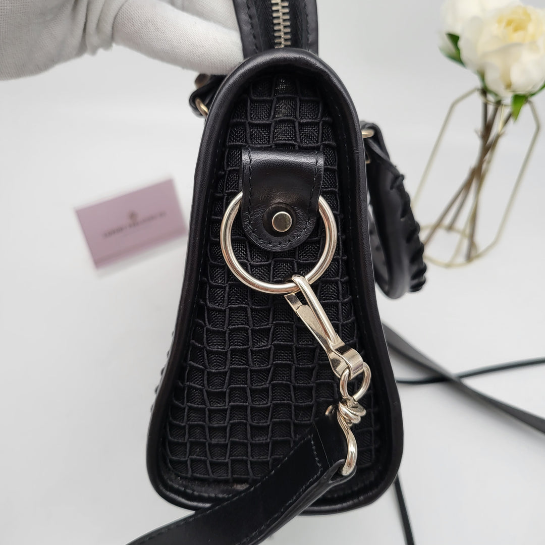 Balenciaga Mesh black SHW City Bag mini