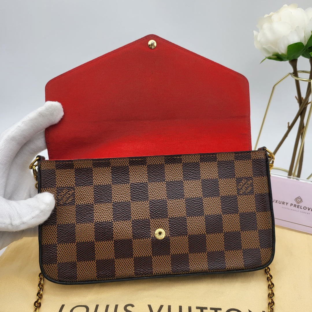 LOUIS VUITTON FELICIE DAMIER EBENE