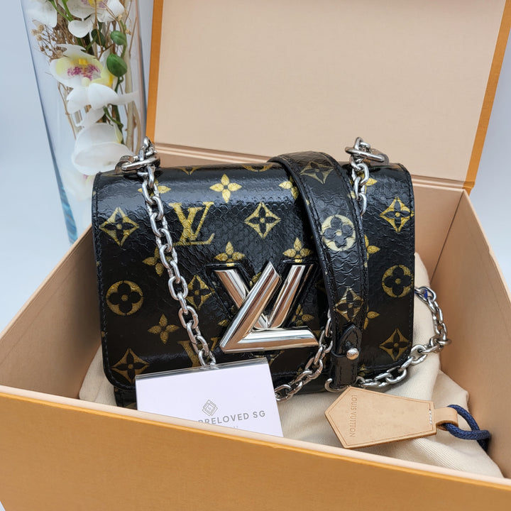 LOUIS VUITTON TWIST PYTHON MONOGRAM SHW