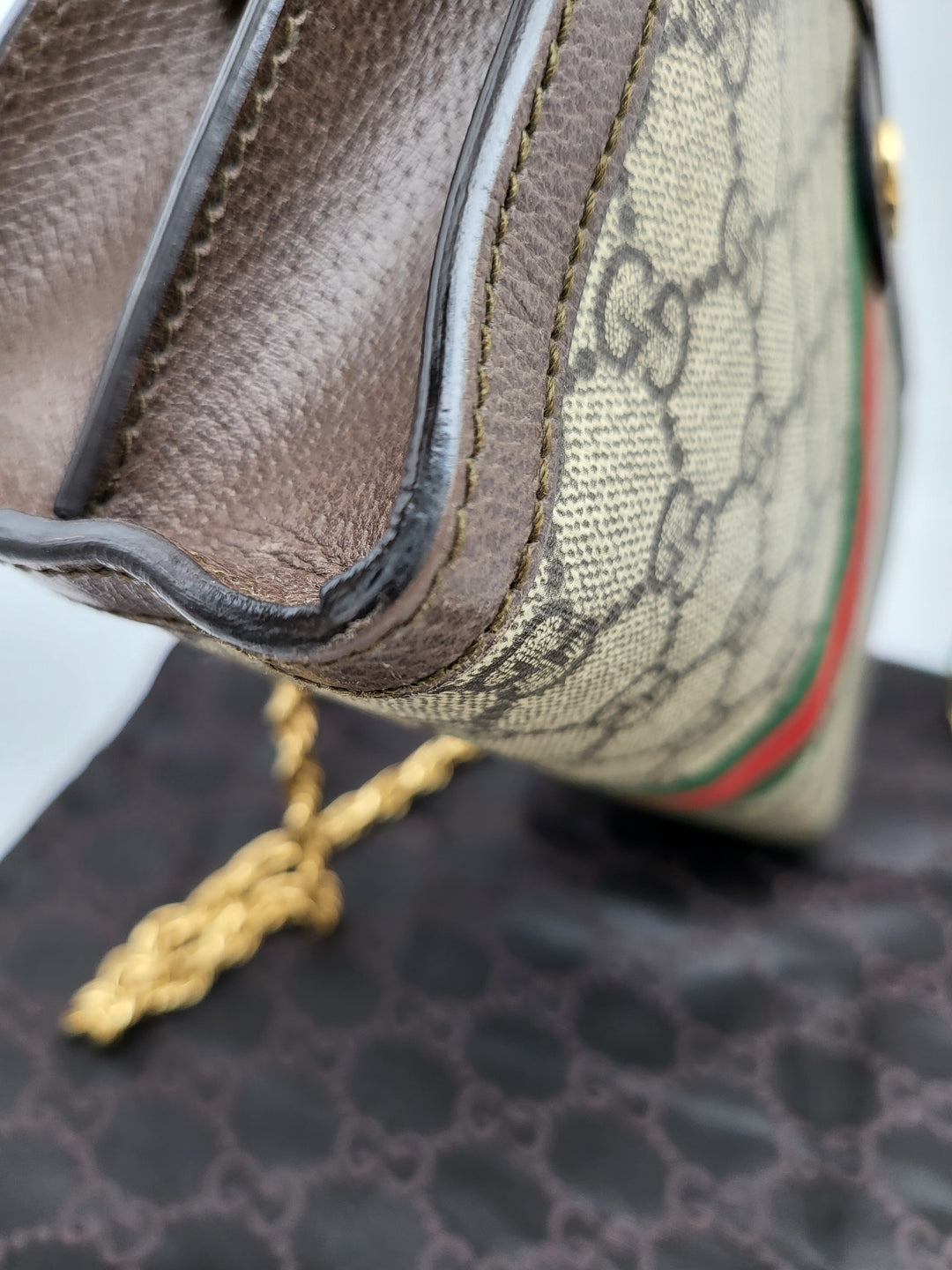 GUCCI OPHIDIA CLUTCH CHAINSLING BAG