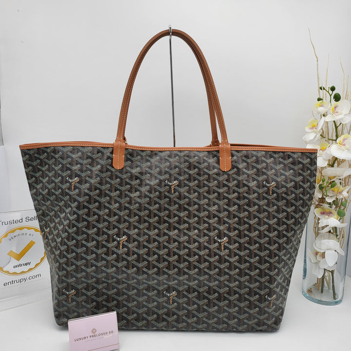 GOYARD SAINT LOUIS GM TOTE BAG WITH POUCH