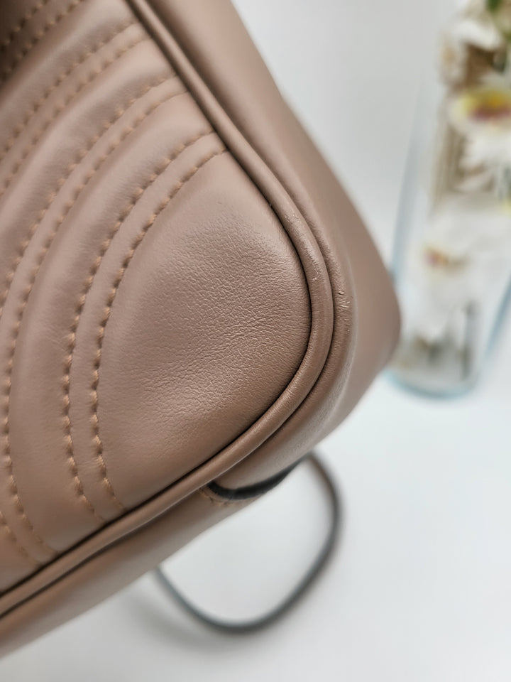 GUCCI MARMONT QUILTED GHW SHOULDER BAG