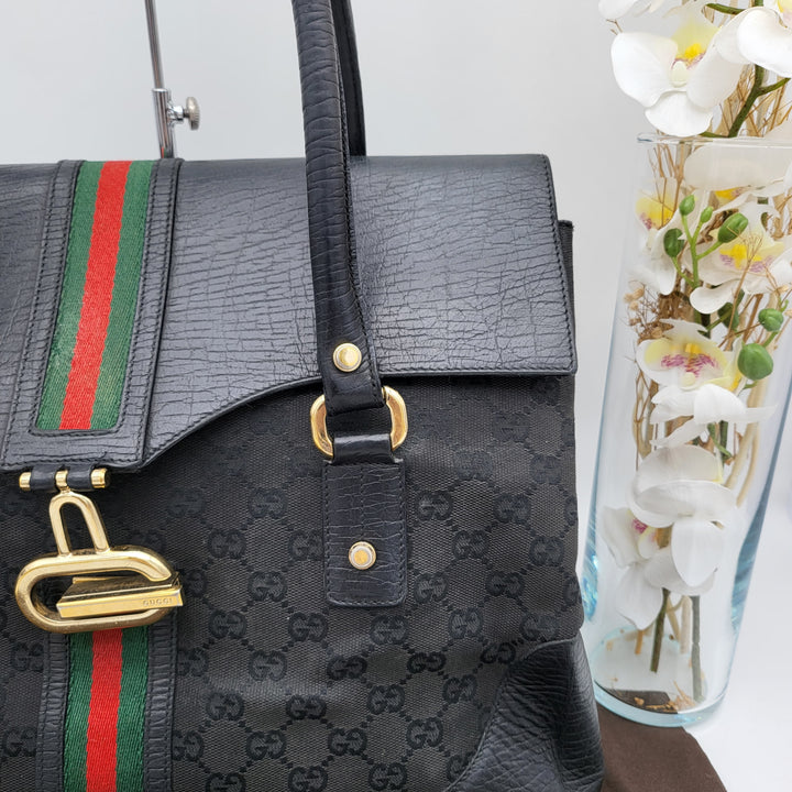 GUCCI OPHIDIA CANVAS SHOULDER BAG