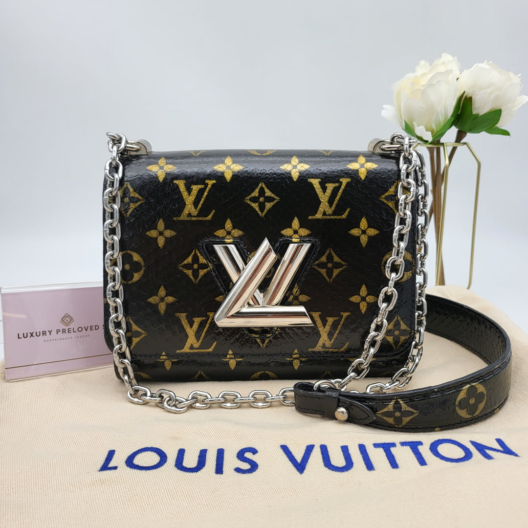 LOUIS VUITTON TWIST PYTHON MONOGRAM SHW