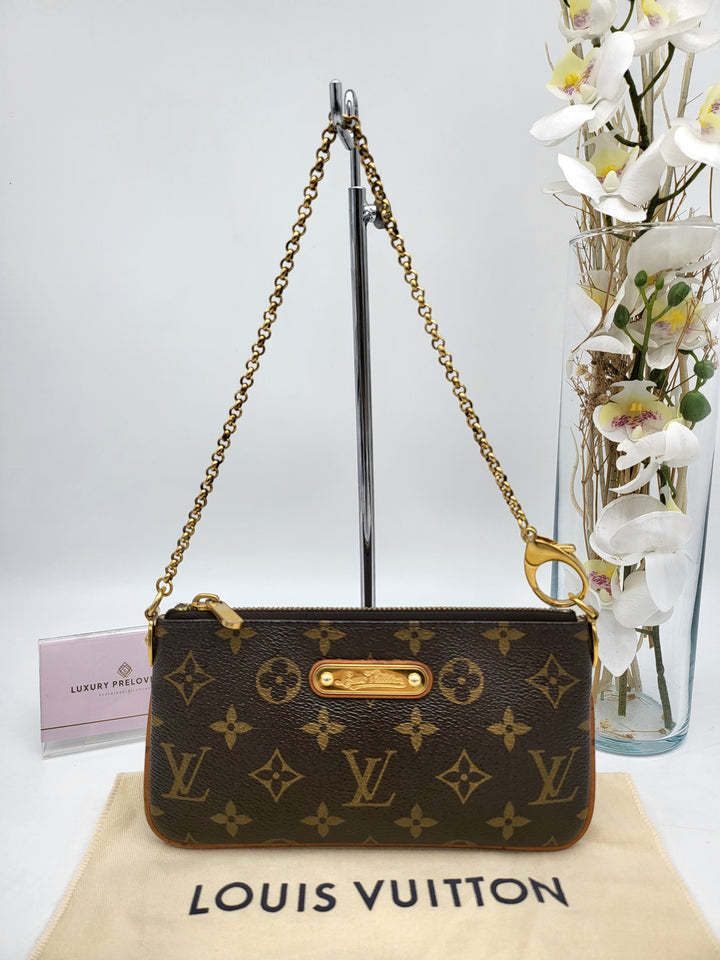 LOUIS VUITTON MILLA MM POCHETTE MONOGRAM