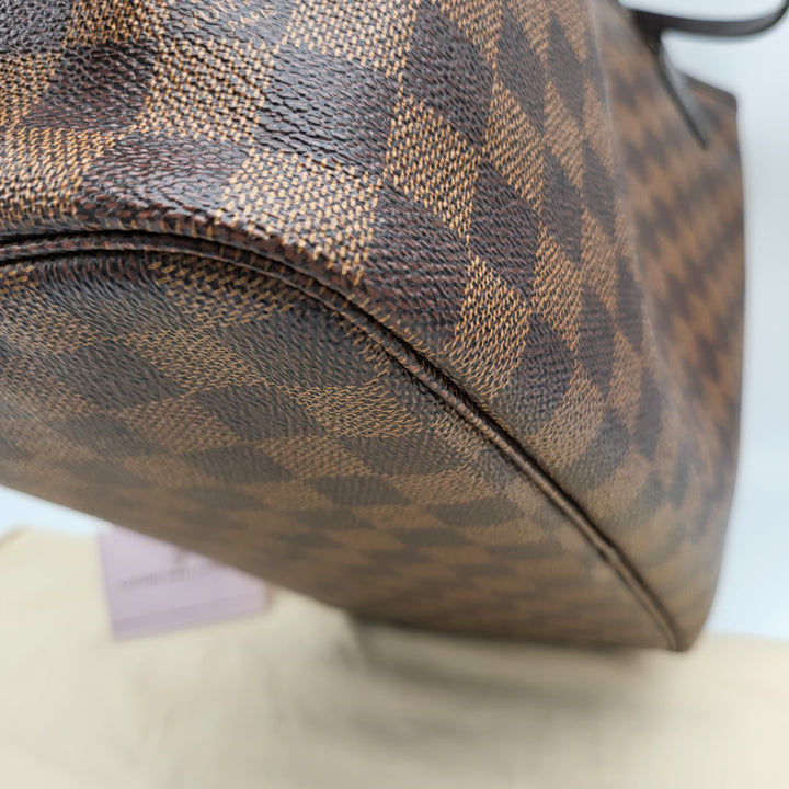 LOUIS VUITTON NEVERFULL MM DAMIER W/ POUCH