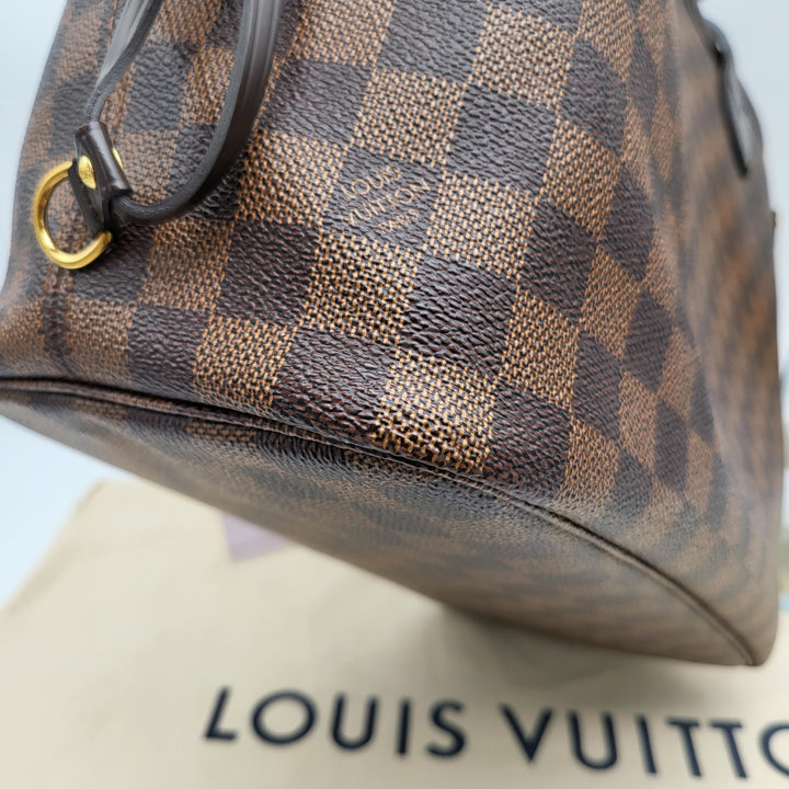 LOUIS VUITTON NEVERFULL MM DAMIER W/ POUCH