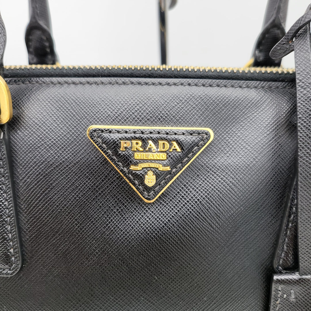 PRADA SAFFIANO DOUBLE ZIP