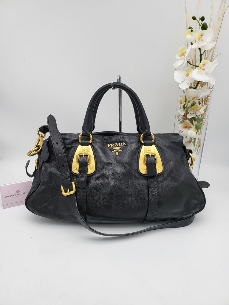 PRADA CALF LEATHER WAY GHW SHOULDER BAG