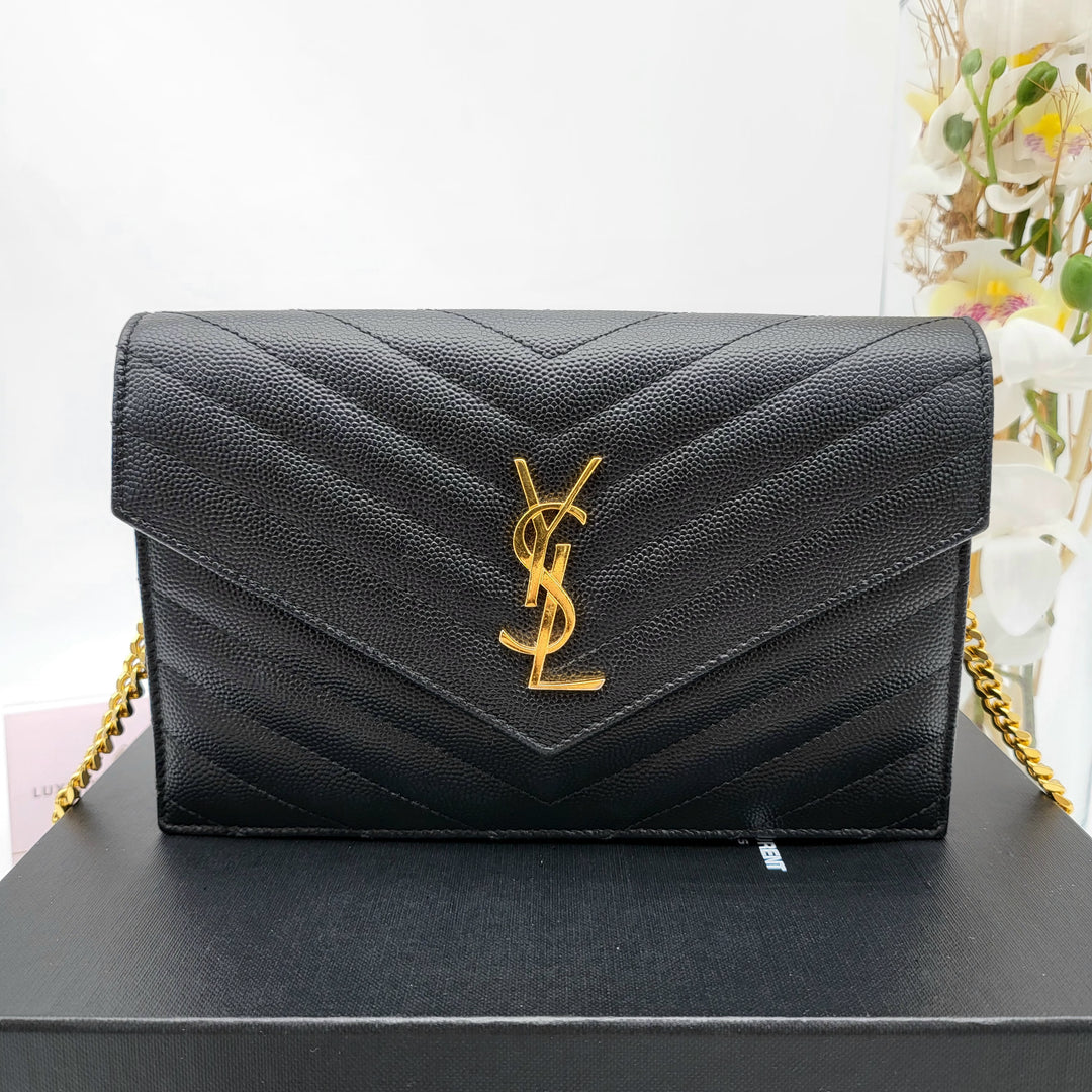 YVES SAINT LAURENT MONOGRAM ENVELOPE