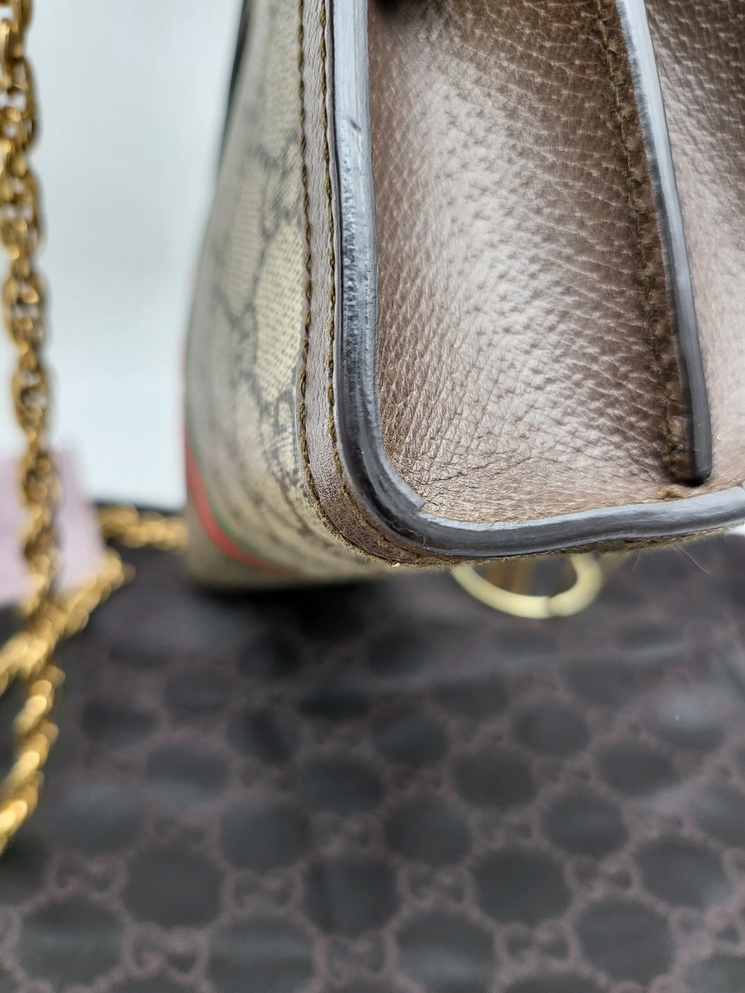 GUCCI OPHIDIA CLUTCH CHAINSLING BAG