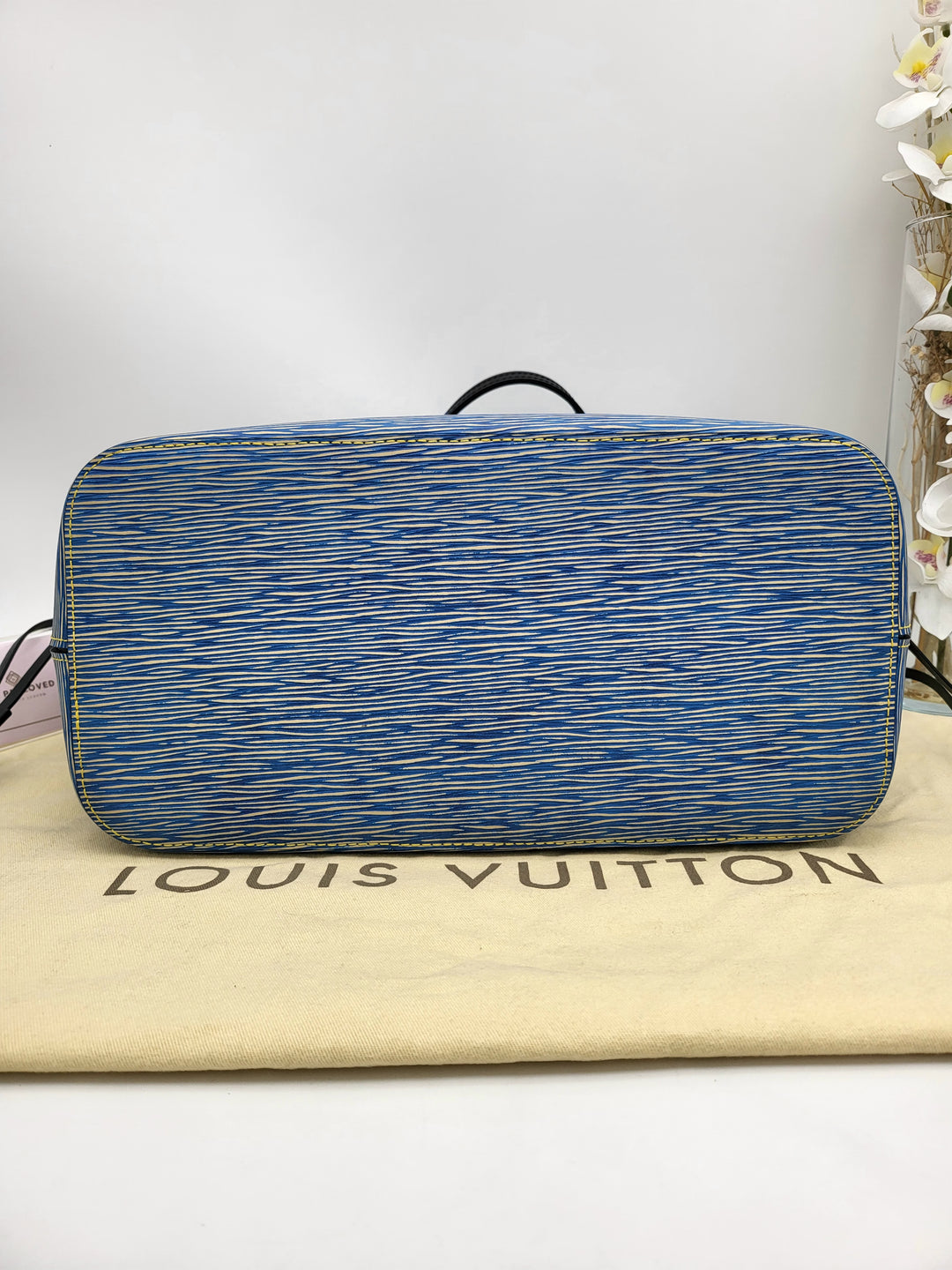 LOUIS VUITTON NEVERFULL MM EPI W/ POUCH